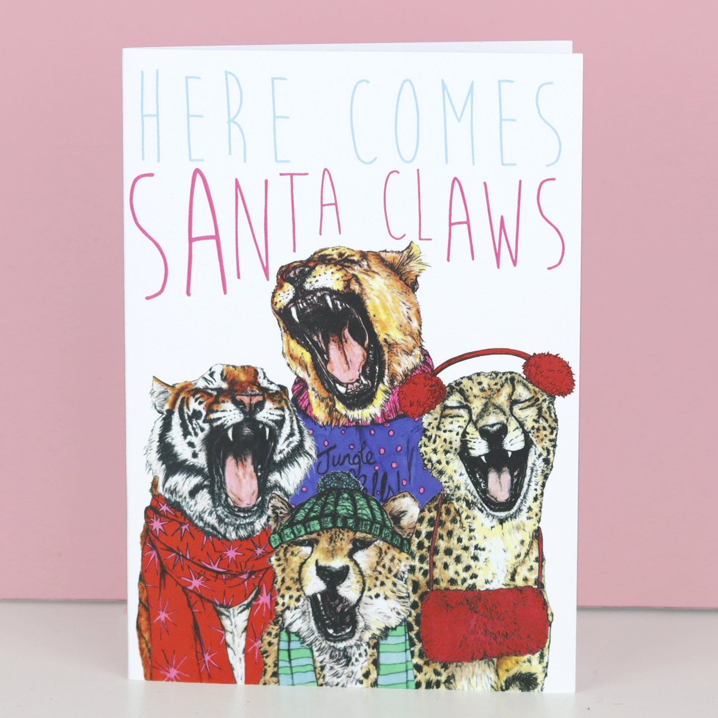 Caroling Cats 'Santa Claws' Christmas Card - Fawn and Thistle