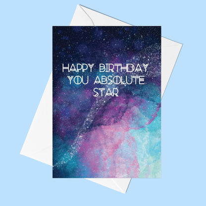 Celestial Happy Birthday You Star Greeting - Fawn and Thistle