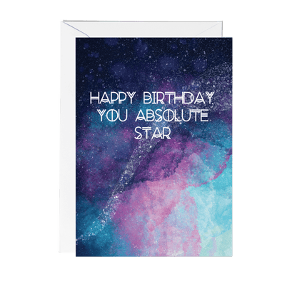 Celestial Happy Birthday You Star Greeting - Fawn and Thistle