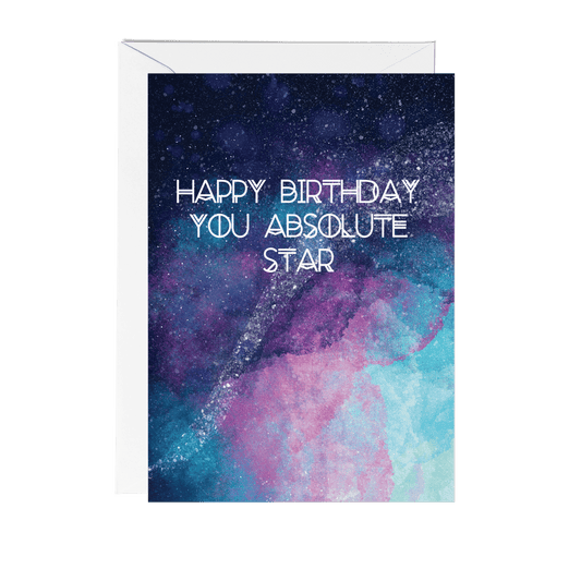 Celestial Happy Birthday You Star Greeting - Fawn and Thistle