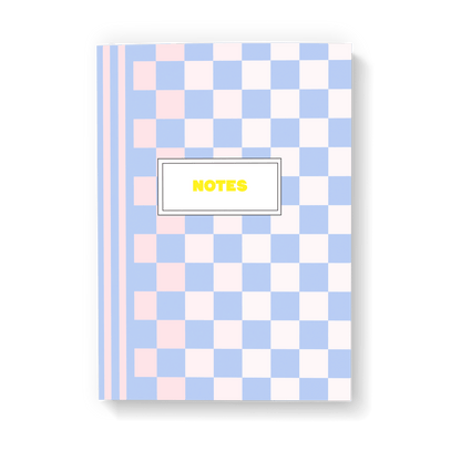 Checkerboard Bullet Grid Notebook - Fawn and Thistle