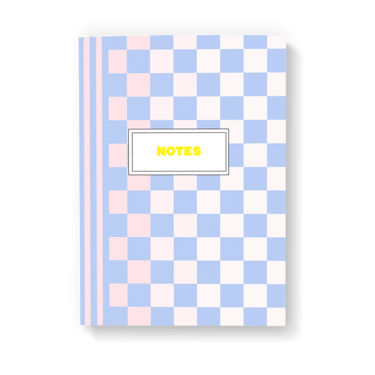 Checkerboard Bullet Grid Notebook - Fawn and Thistle