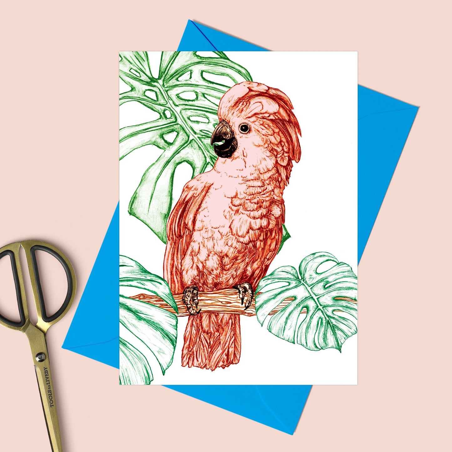 Cockatoo Greeting Card - Fawn and Thistle