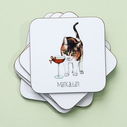 Cocktail Animals Coaster set - Fawn and Thistle