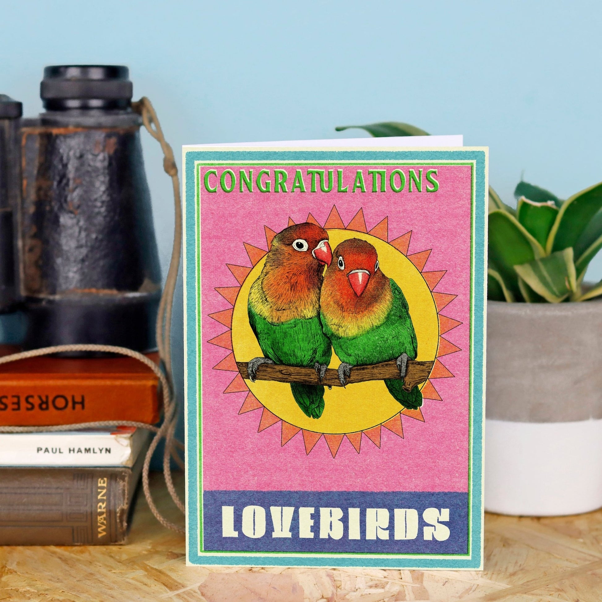 Congratulations Lovebirds Engagement Card - Fawn and Thistle