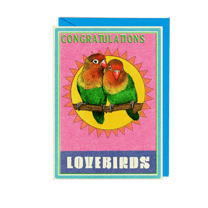 Congratulations Lovebirds Engagement Card - Fawn and Thistle