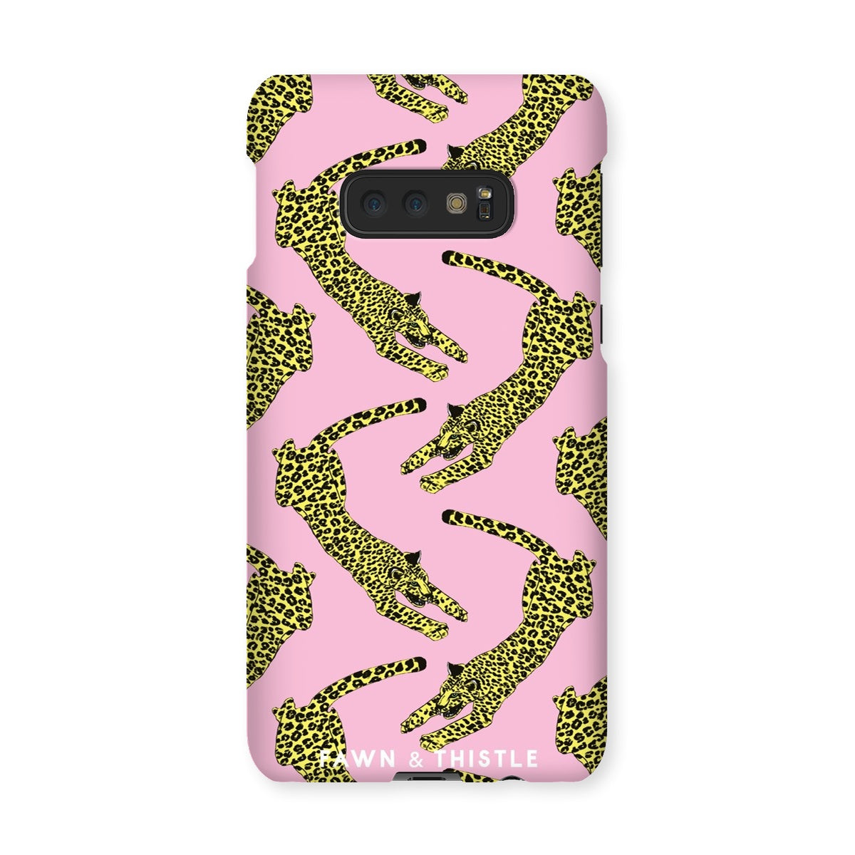 Leaping Leopard Pattern Phone Case