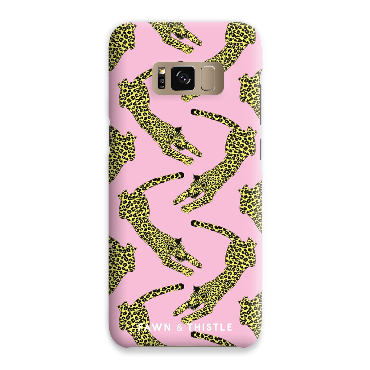 Leaping Leopard Pattern Phone Case