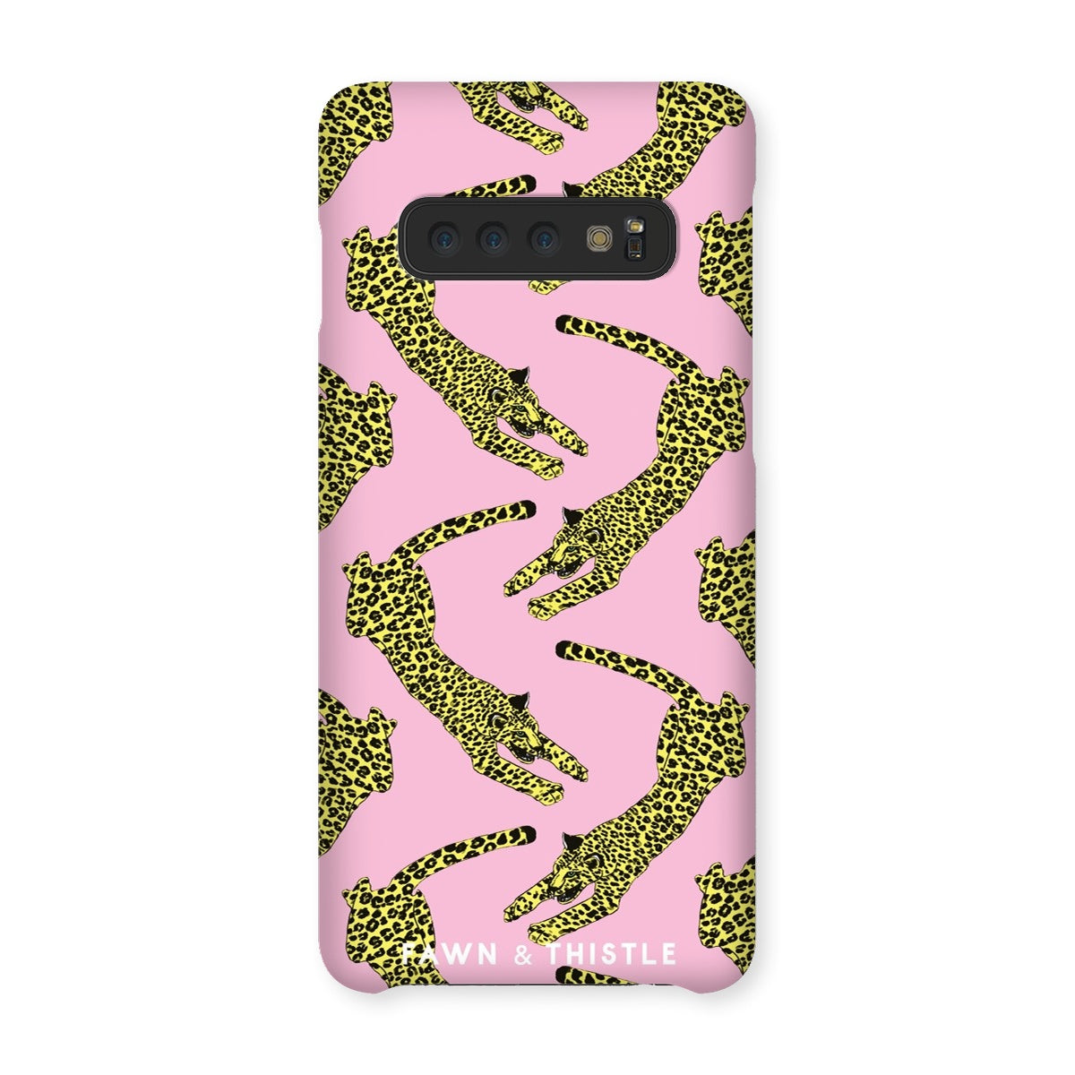 Leaping Leopard Pattern Phone Case