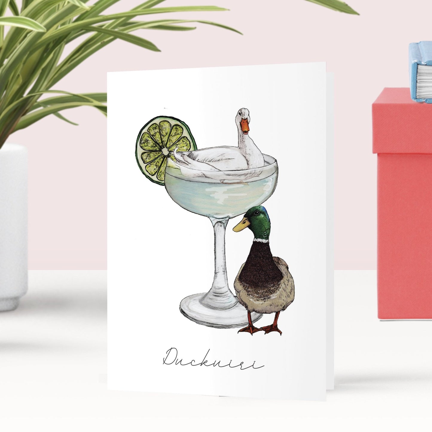 Duckuiri Cocktail Greeting Card - Fawn and Thistle