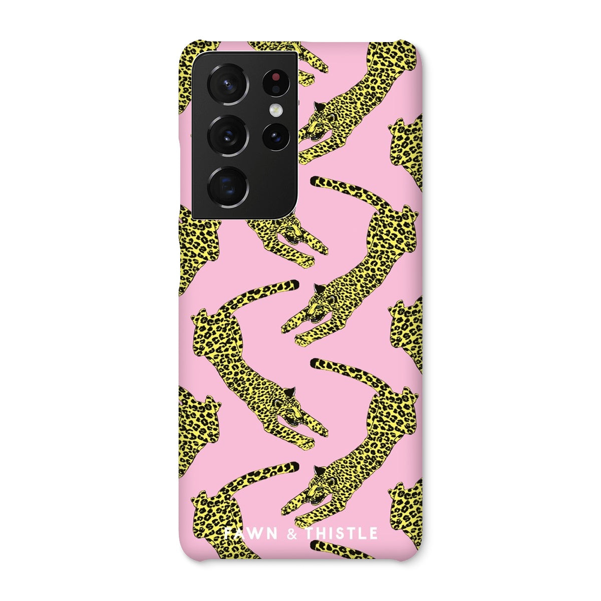 Leaping Leopard Pattern Phone Case