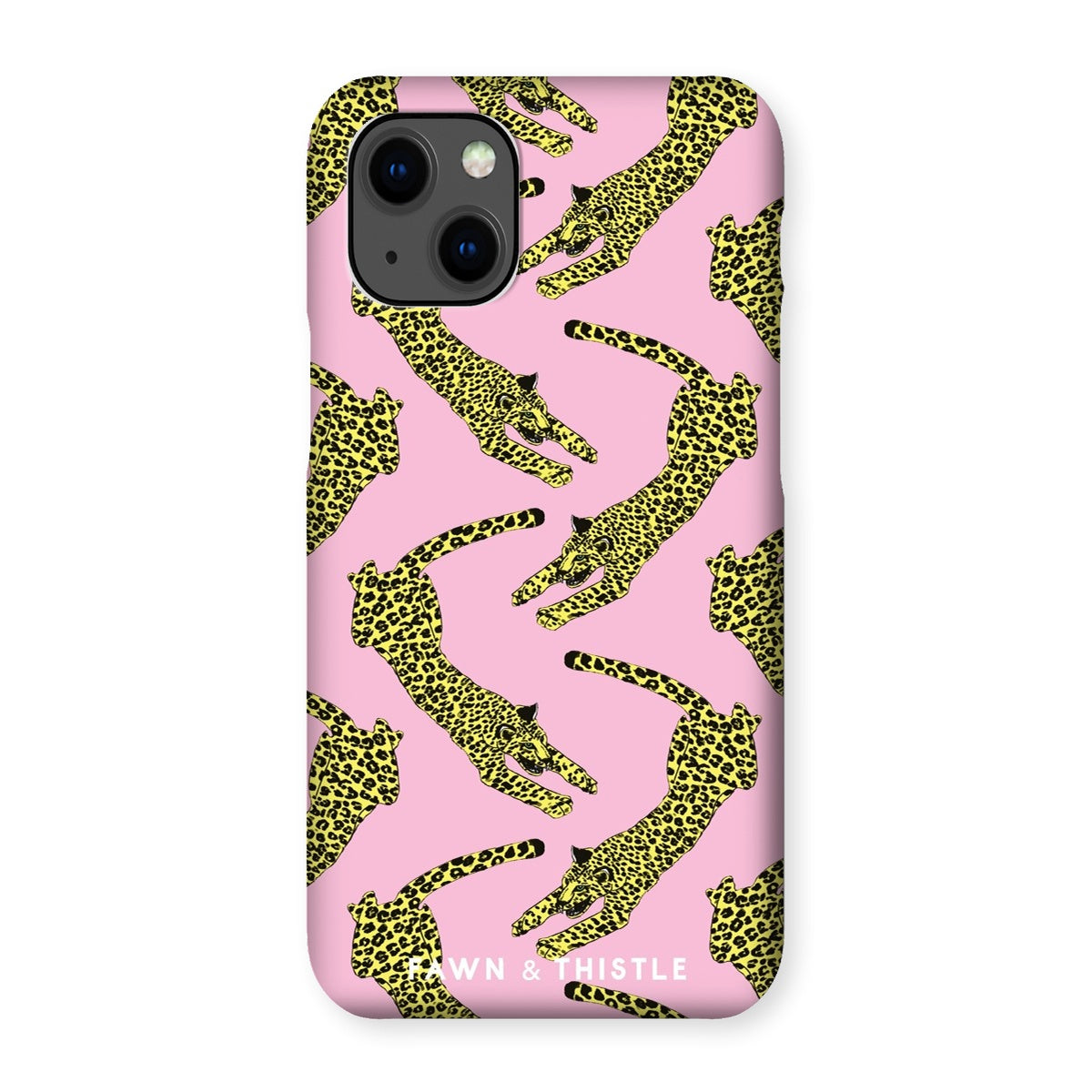 Leaping Leopard Pattern Phone Case