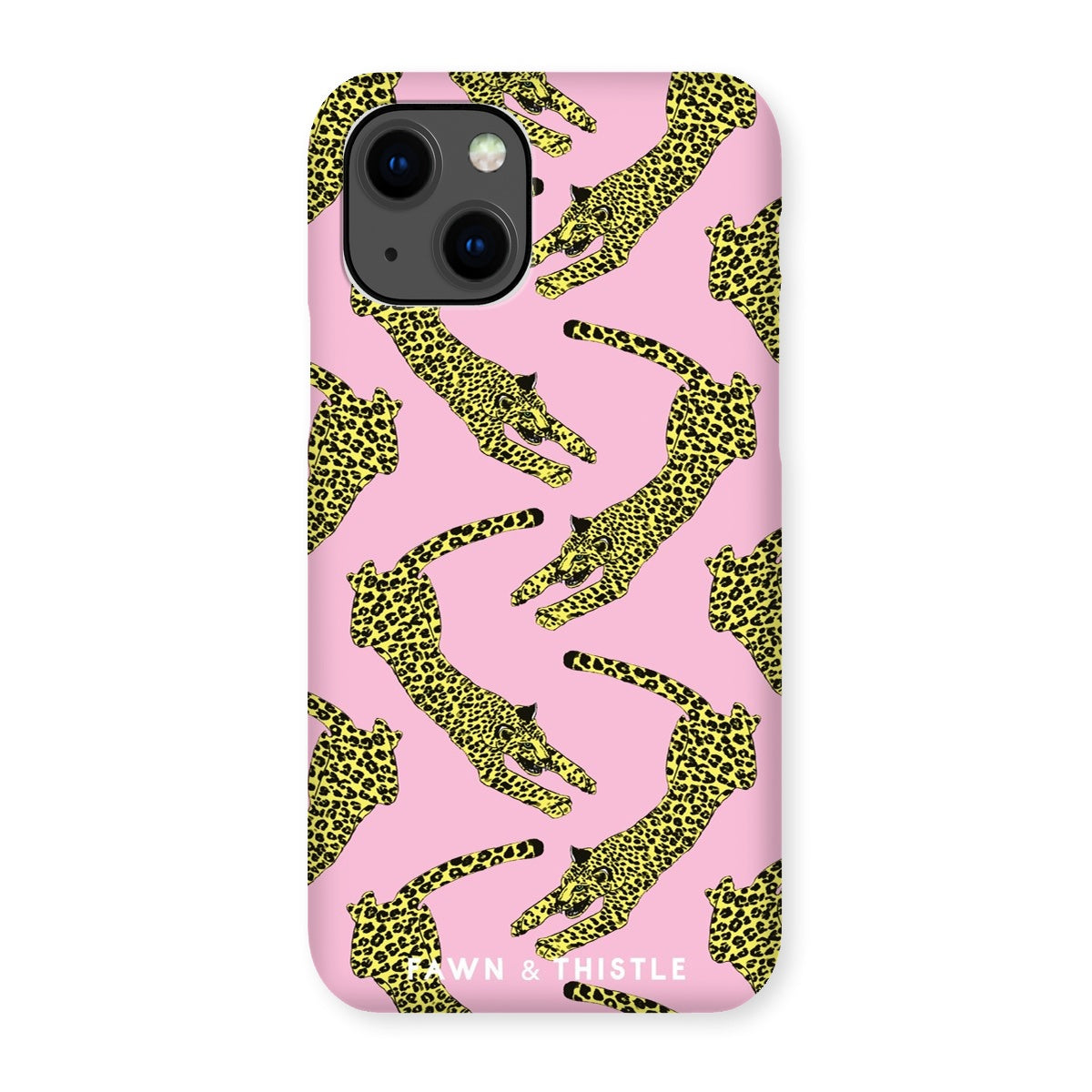 Leaping Leopard Pattern Phone Case