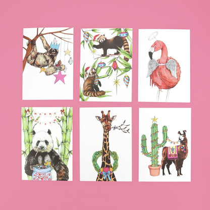 Festive Fiesta Christmas Card Pack of 6 - Fawn and Thistle