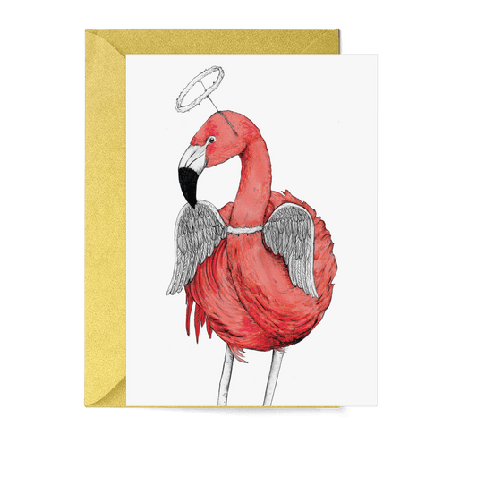 Festive Fiesta Flamingo Christmas Card - Fawn and Thistle