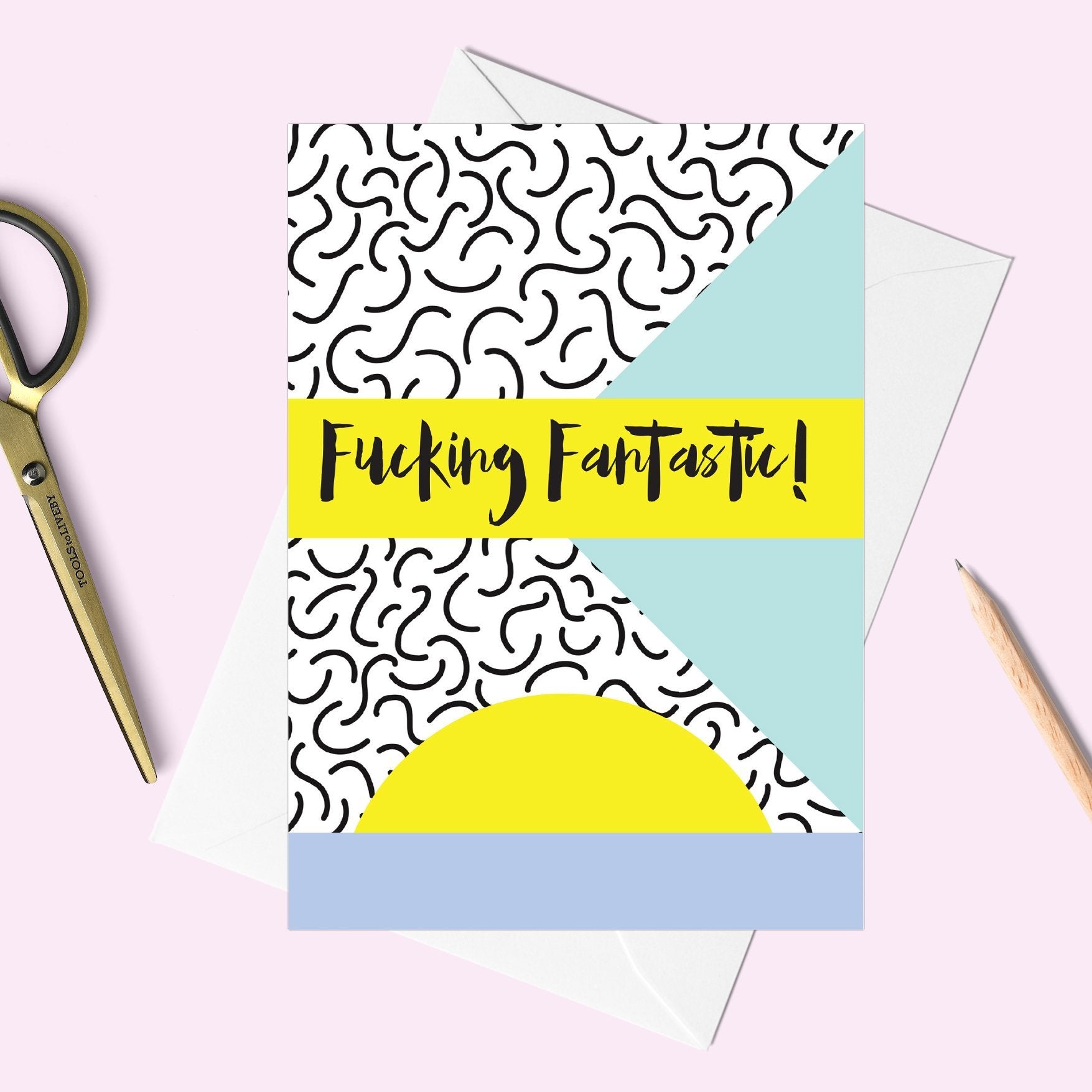 Fucking Fantastic Memphis Greeting Card - Fawn and Thistle