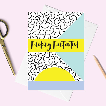 Fucking Fantastic Memphis Greeting Card - Fawn and Thistle