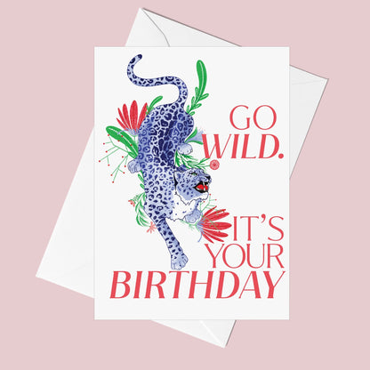 Go Wild Leopard Birthday Card - Fawn and Thistle