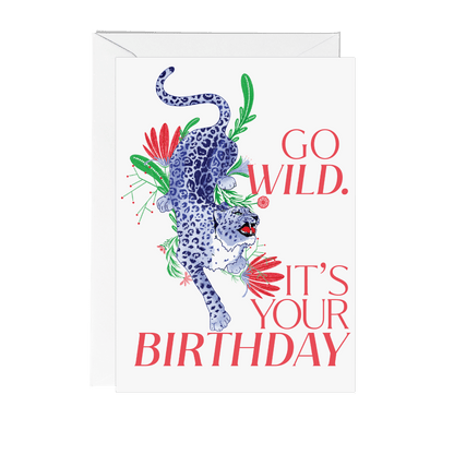 Go Wild Leopard Birthday Card - Fawn and Thistle