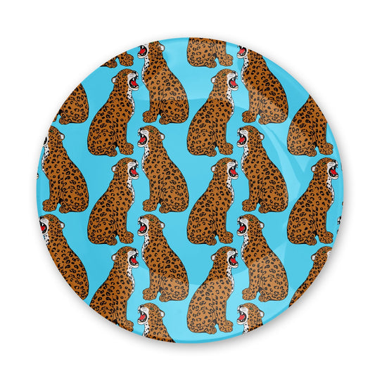 Grr Leopard Pattern 10" Plate - Fawn and Thistle