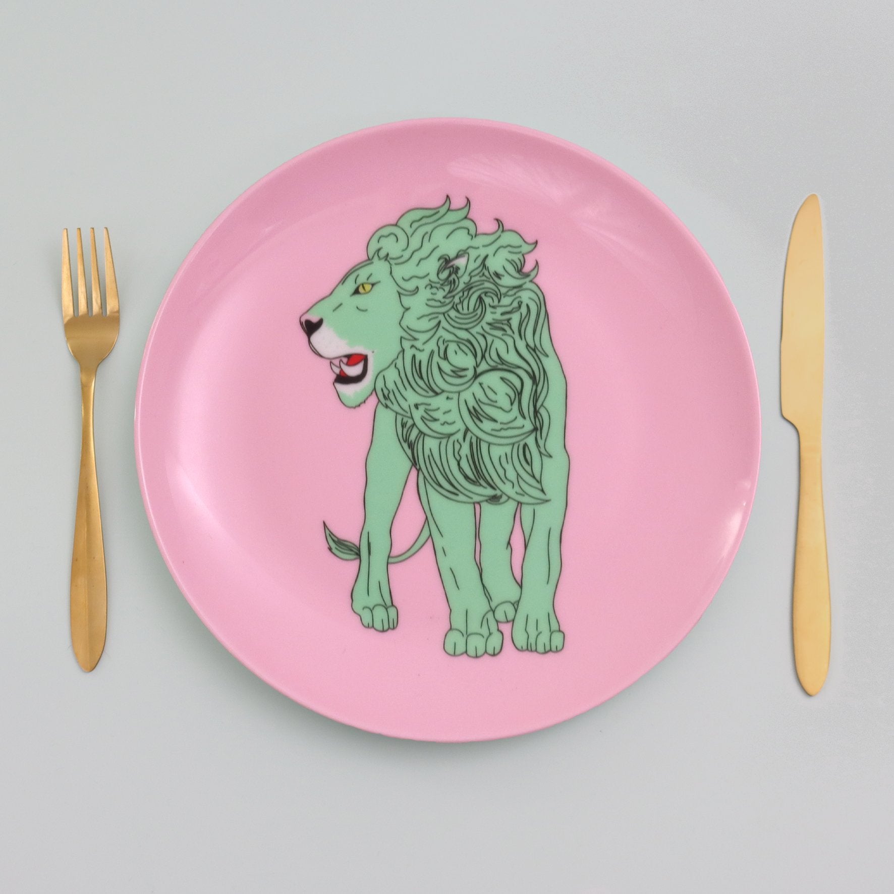 Grr Lion Plate - Fawn and Thistle