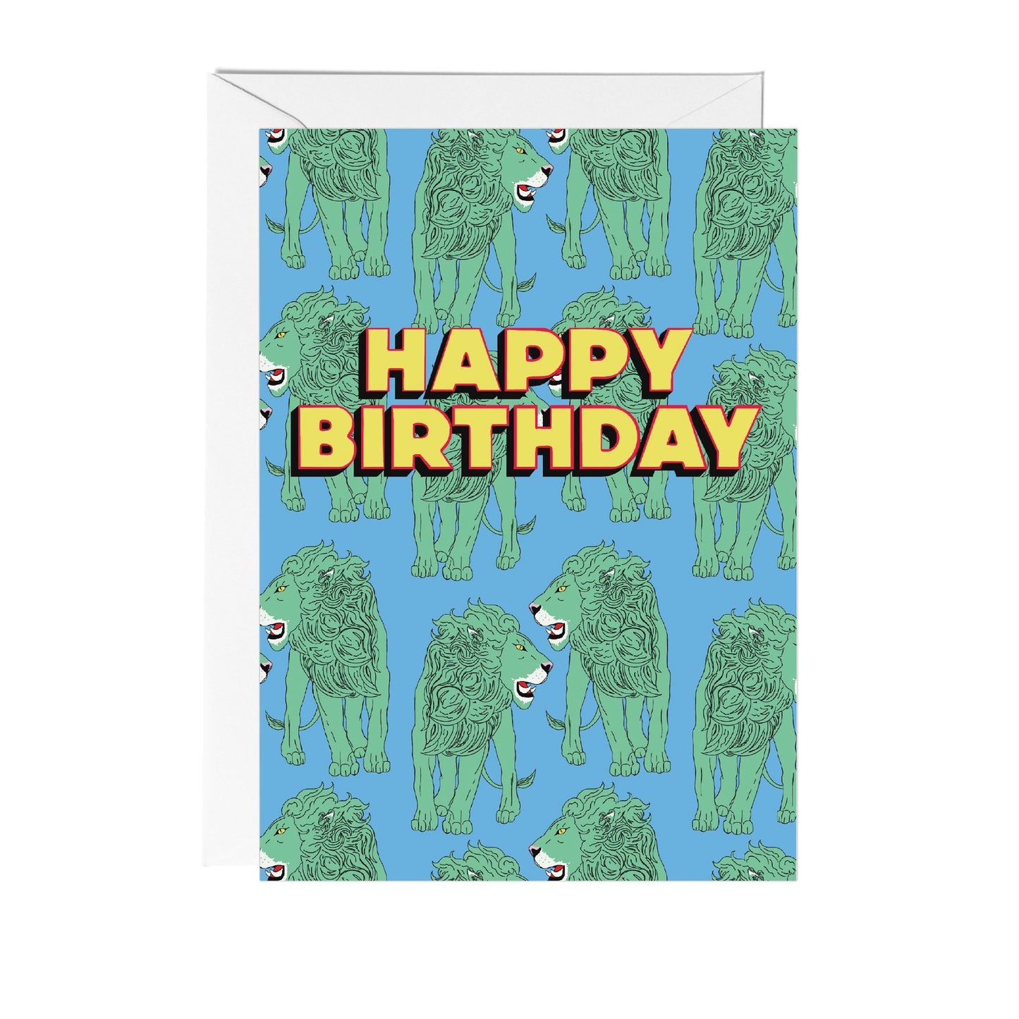 Happy Birthday Lion Greeting Card - Fawn and Thistle