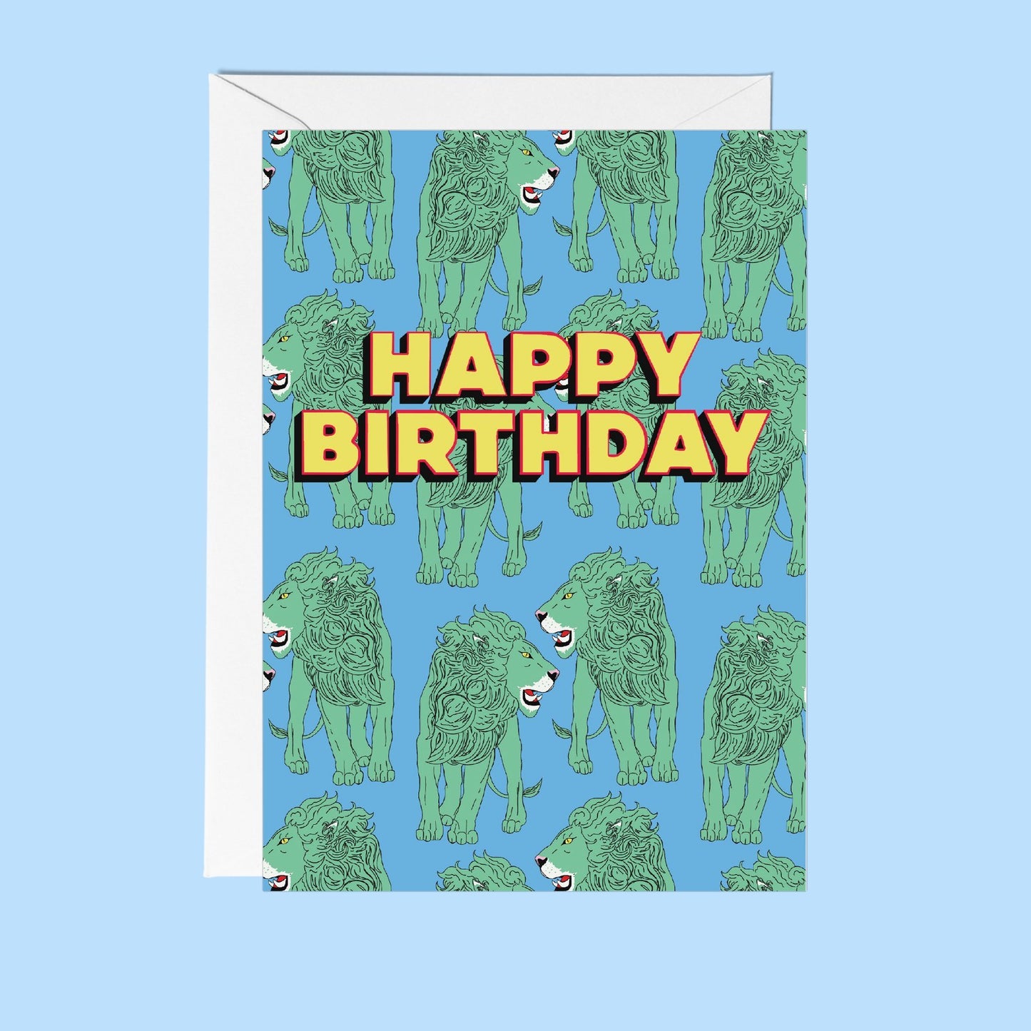 Happy Birthday Lion Greeting Card - Fawn and Thistle