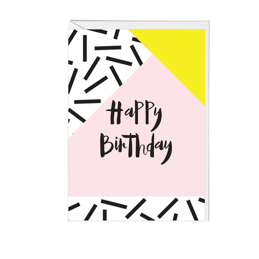 Happy Birthday Memphis Greeting Card - Fawn and Thistle