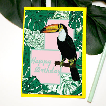 Happy Birthday Toucan Greeting Card - Fawn and Thistle