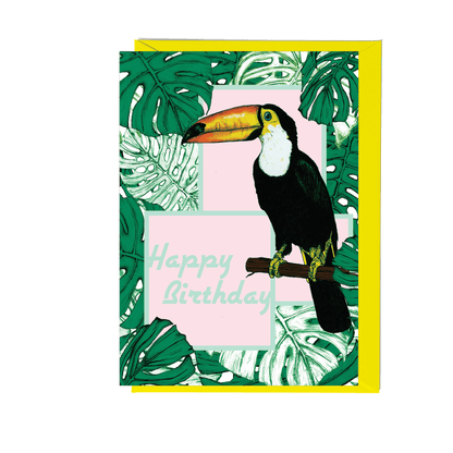 Happy Birthday Toucan Greeting Card - Fawn and Thistle