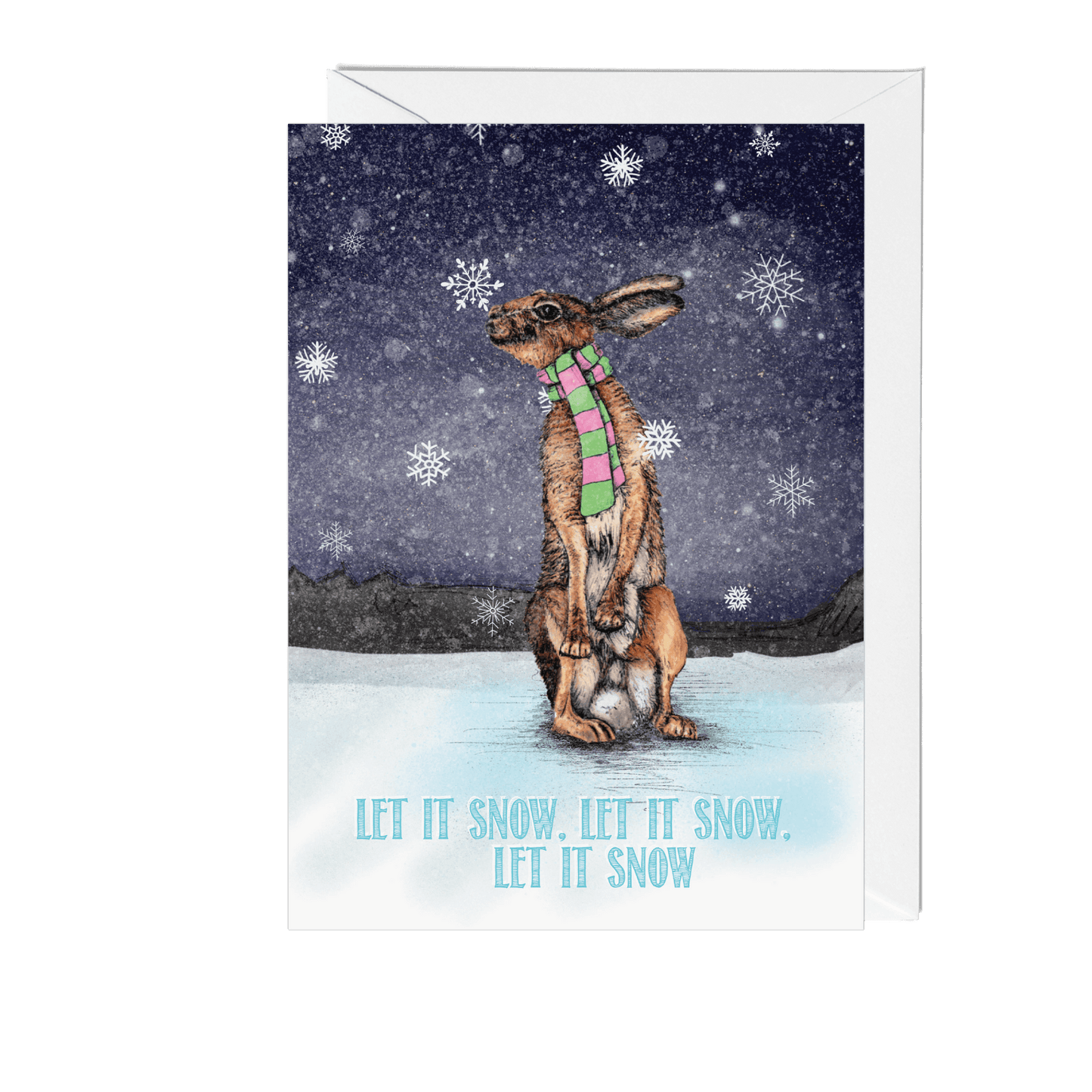 Hare Winter Wonderland Christmas Card - Fawn and Thistle