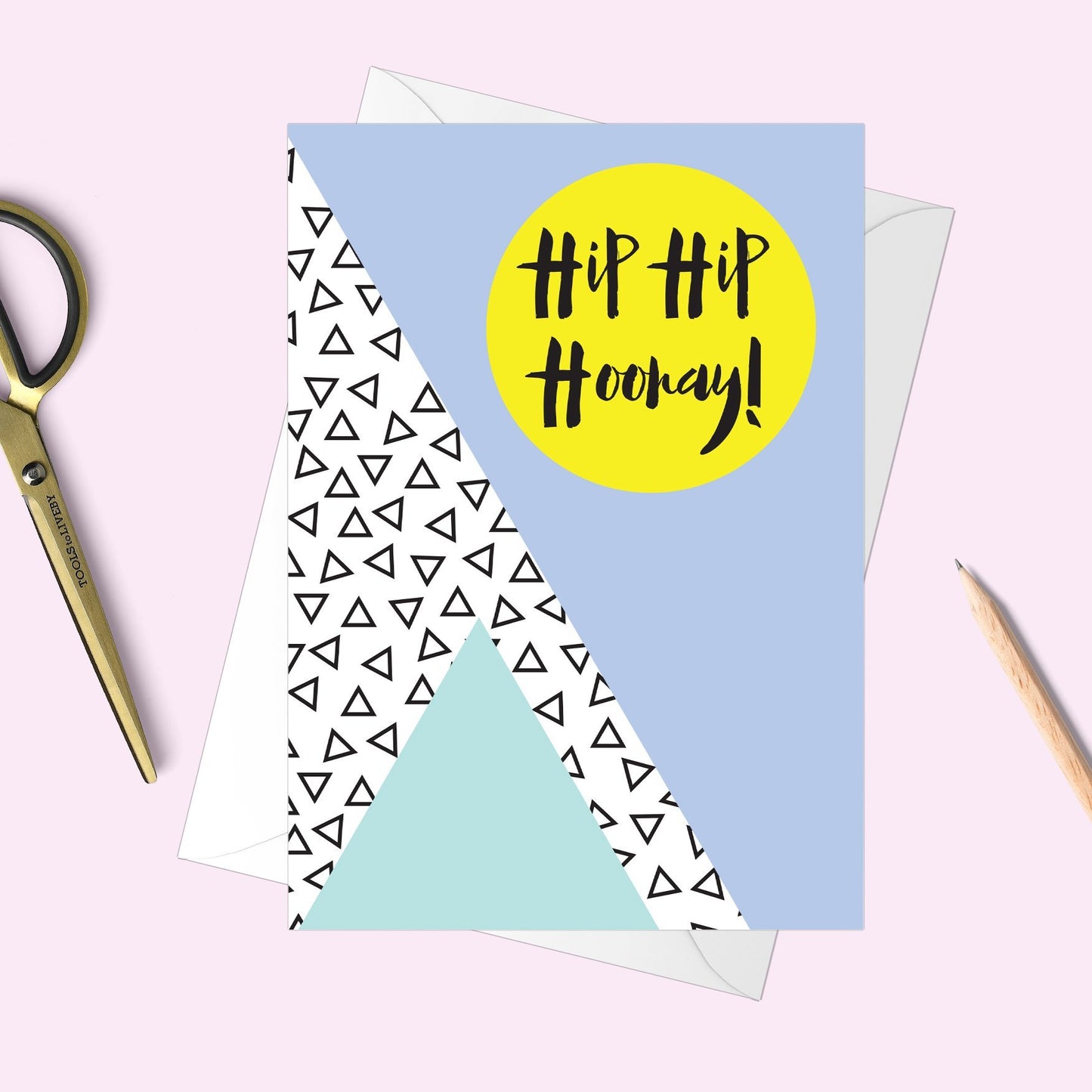 Hip Hip Hooray Memphis Greeting Card - Fawn and Thistle