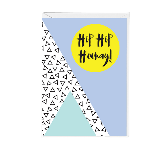 Hip Hip Hooray Memphis Greeting Card - Fawn and Thistle