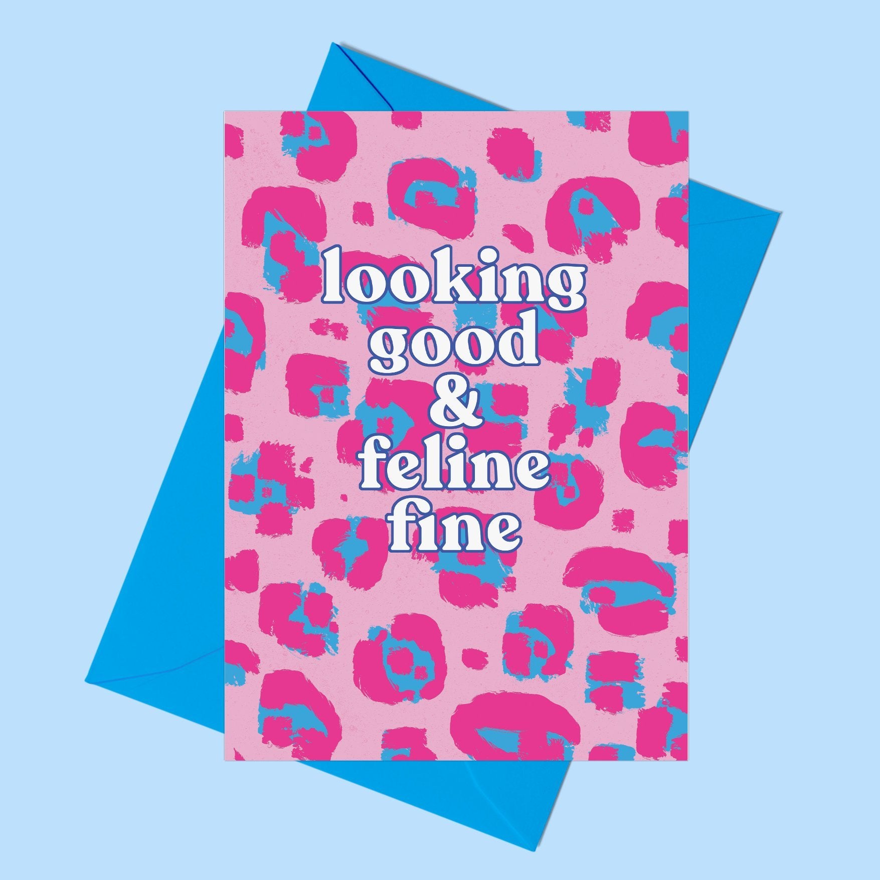'Looking Good & Feline Fine' Greeting Card - Fawn and Thistle