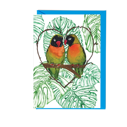 Love Birds Greeting Card - Fawn and Thistle