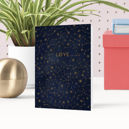 Love Celestial Constellation Greeting Card - Fawn and Thistle