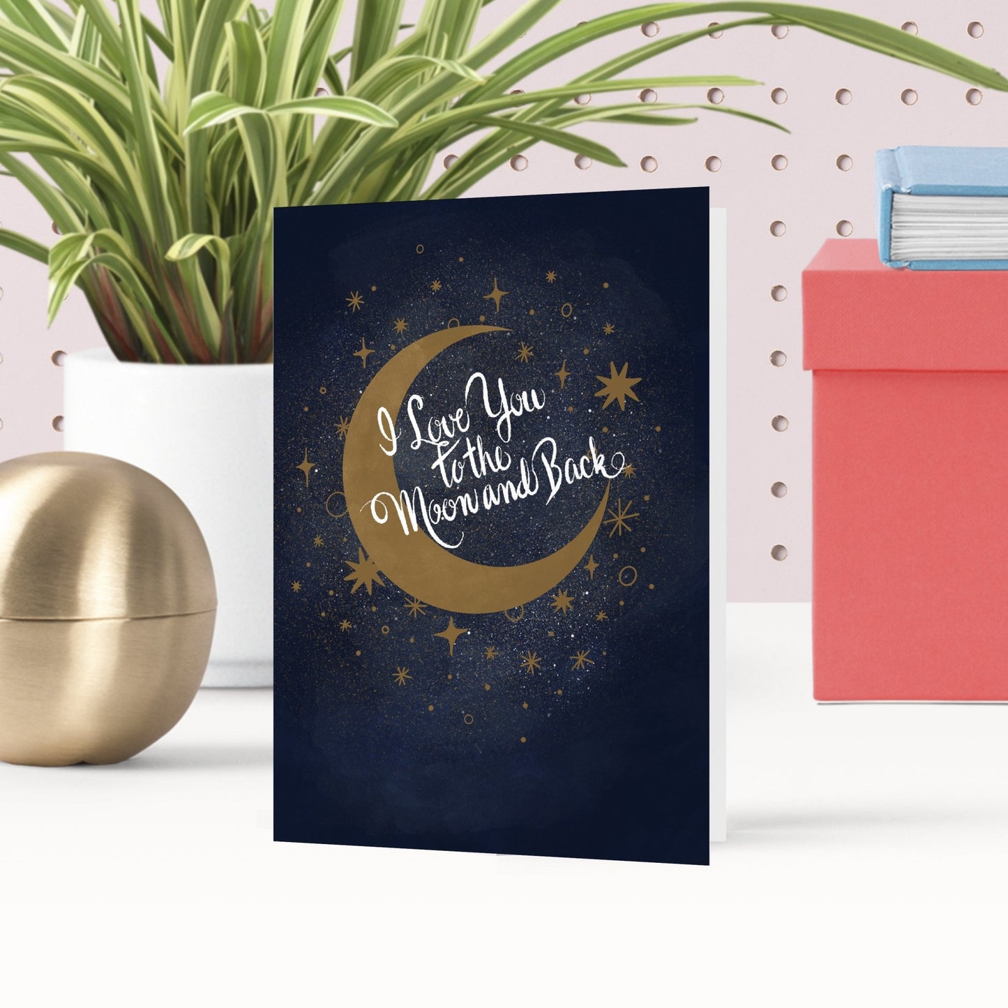 Love You To The Moon and Back Greetings Card - Fawn and Thistle