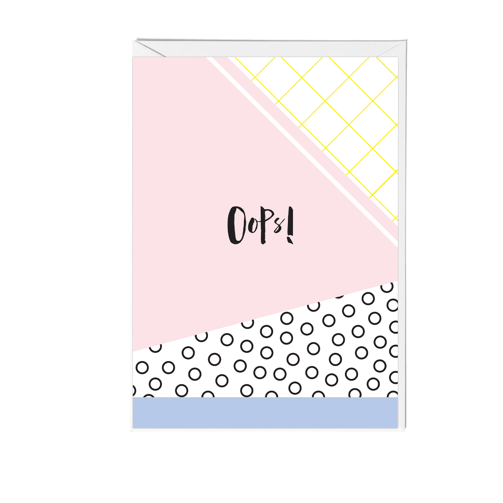 Oops Memphis Greeting Card - Fawn and Thistle