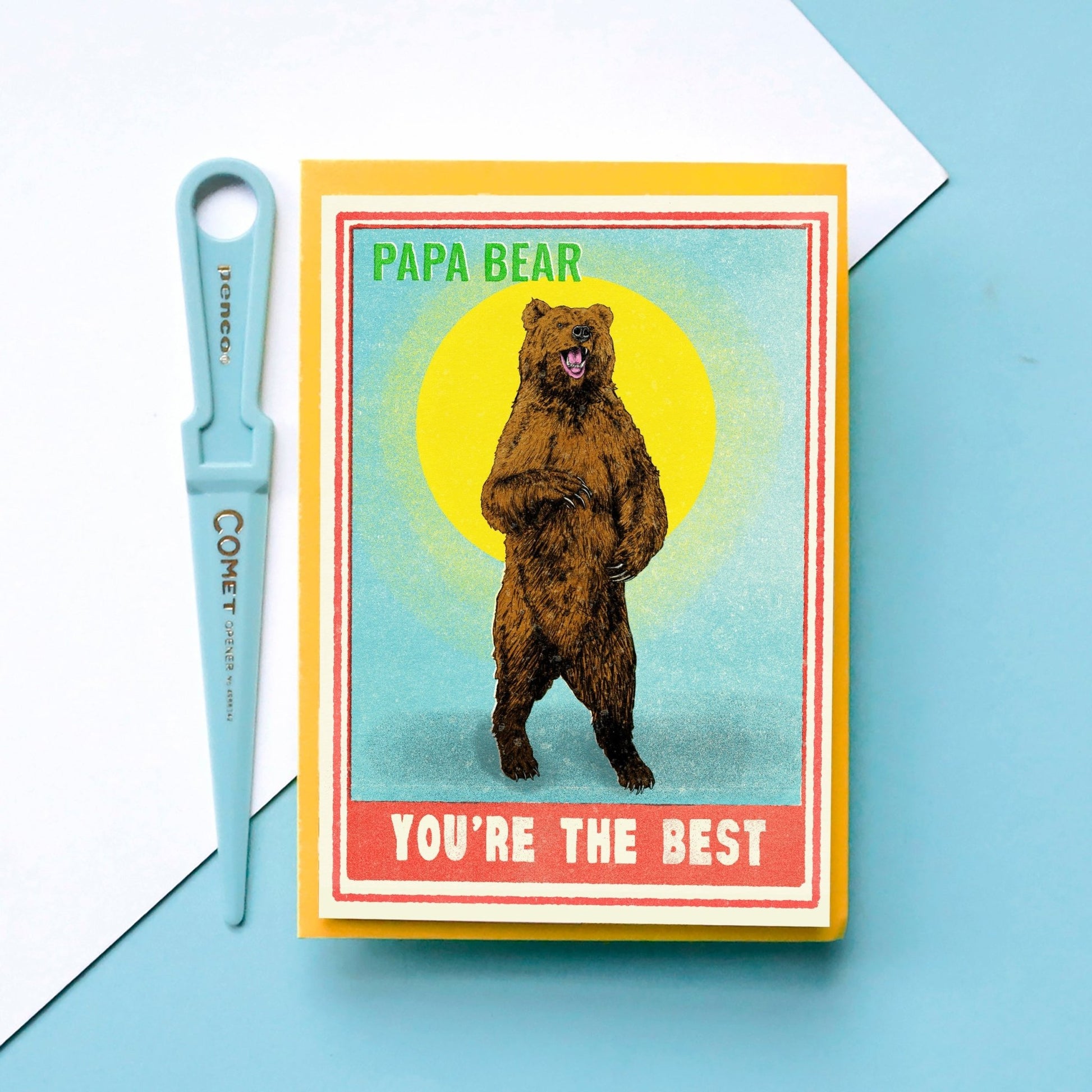 Papa Bear You're The Best Greeting Card - Fawn and Thistle