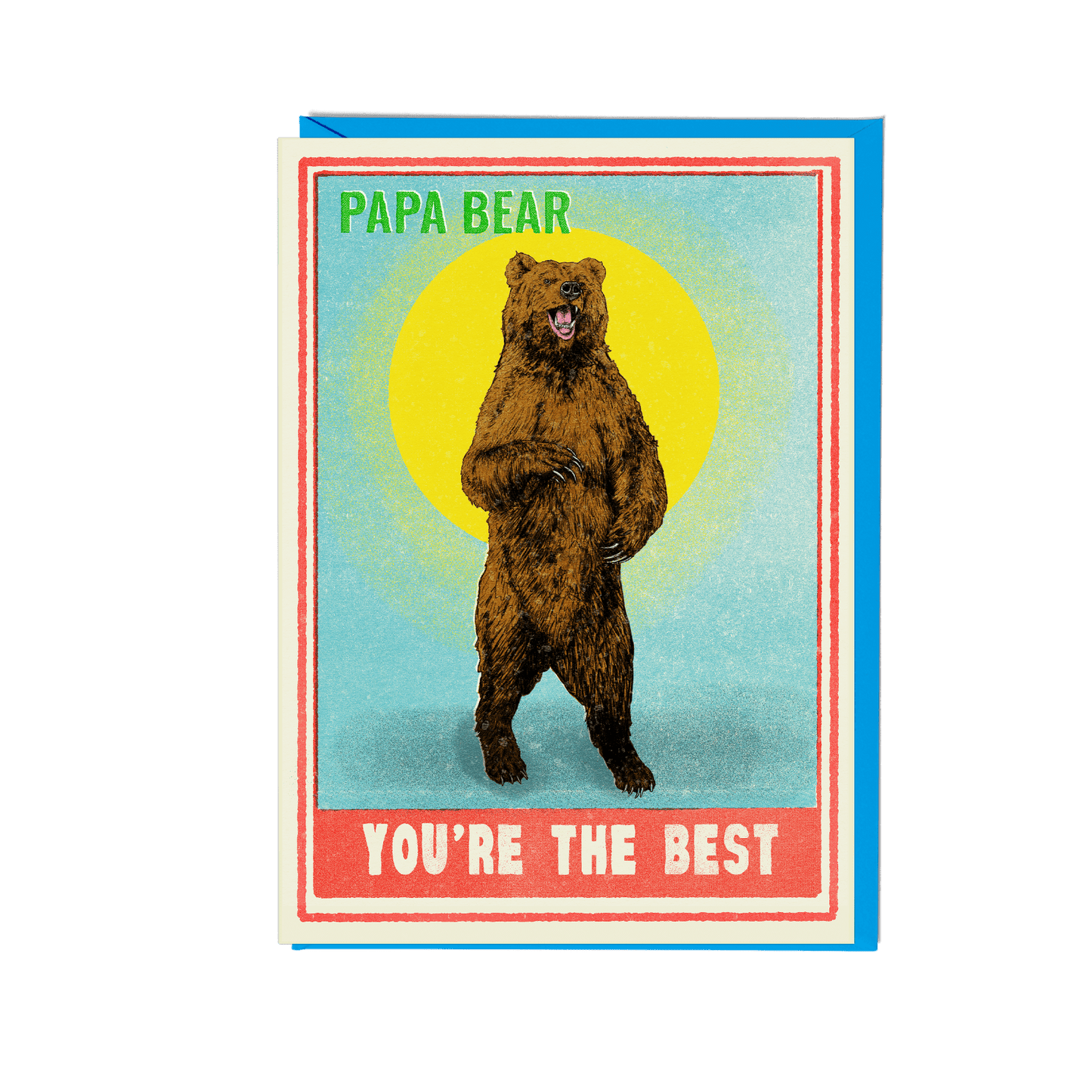 Papa Bear You're The Best Greeting Card - Fawn and Thistle