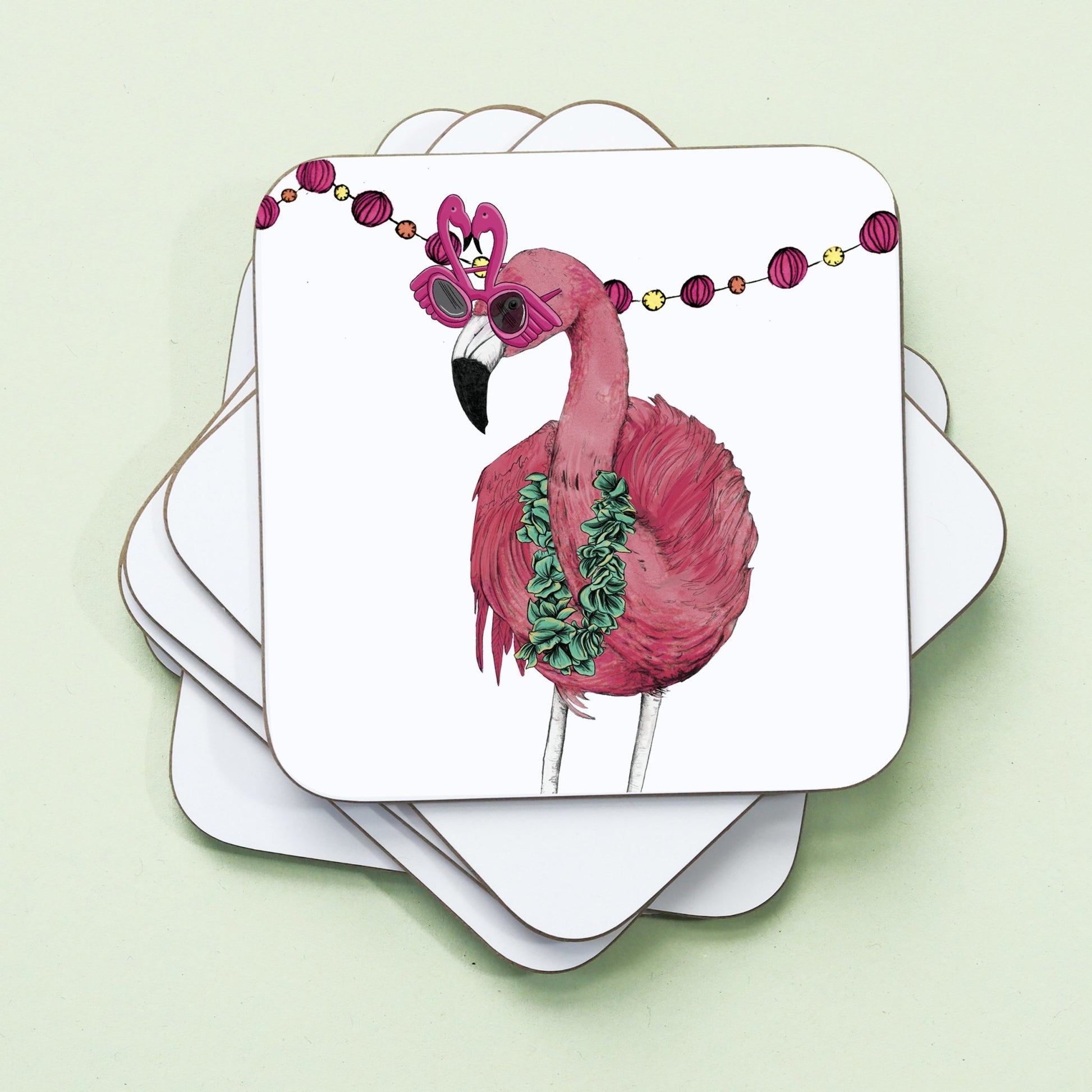 Party Animals Drinks Coaster Set - Fawn and Thistle