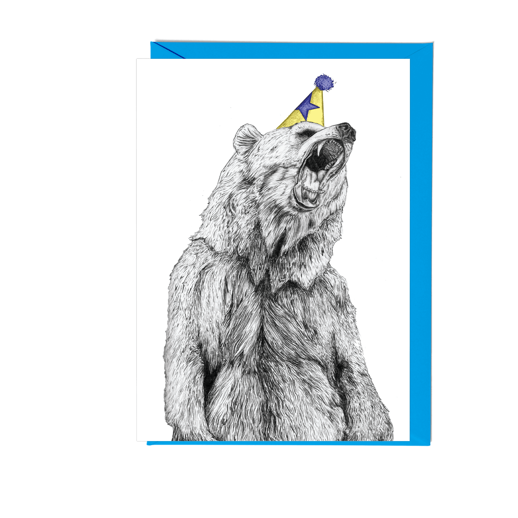 Party Bear Greetings Card - Fawn and Thistle
