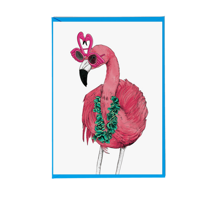 Party Flamingo Greeting Card - Fawn and Thistle