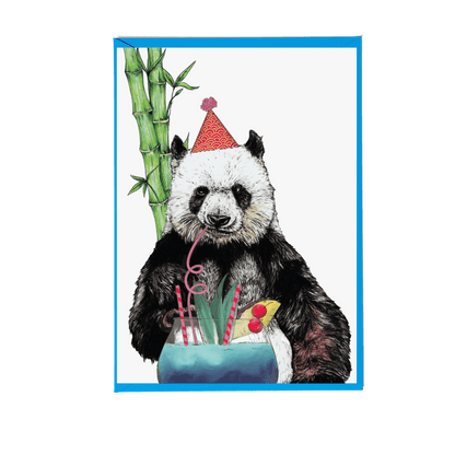 Party Panda Greeting Card - Fawn and Thistle