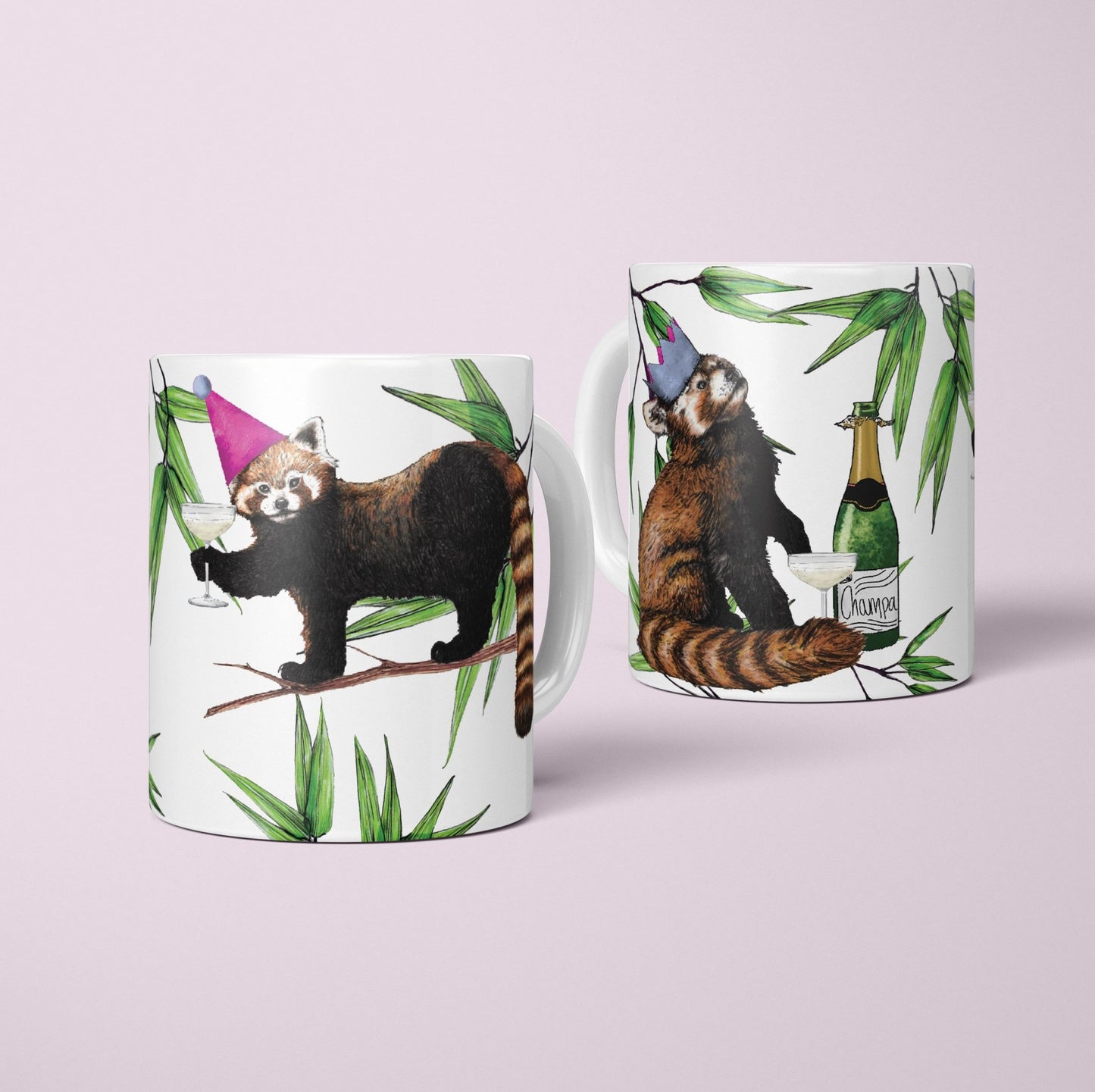 Party Red Pandas Mug - Fawn and Thistle