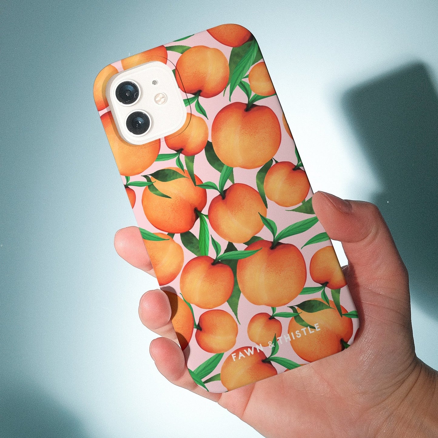 Peach Pattern Phone Case - Fawn and Thistle