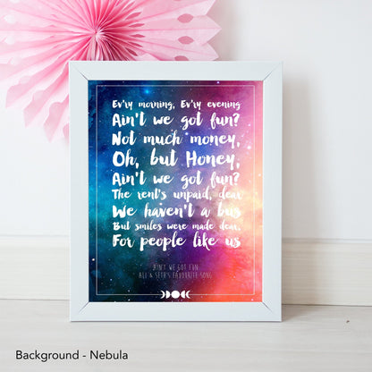 Personalised Favourite Song Lyrics Or Quote Print - Fawn and Thistle