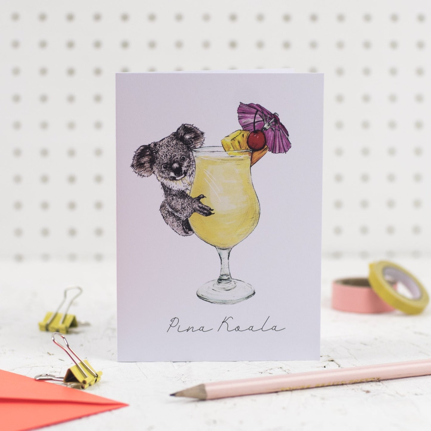 Pina Koala Greeting Card - Fawn and Thistle