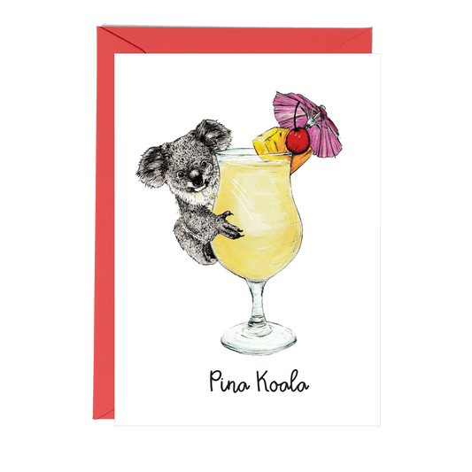 Pina Koala Greeting Card - Fawn and Thistle