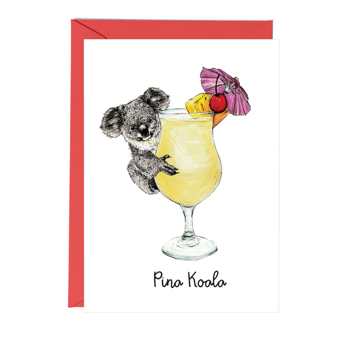 Pina Koala Greeting Card - Fawn and Thistle